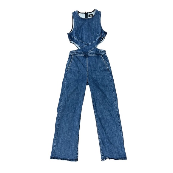 3x1 Revolve Cross Body Danny Jumpsuit, Denim Jumpsuit, Jumpsuit Romper - Picture 2 of 14